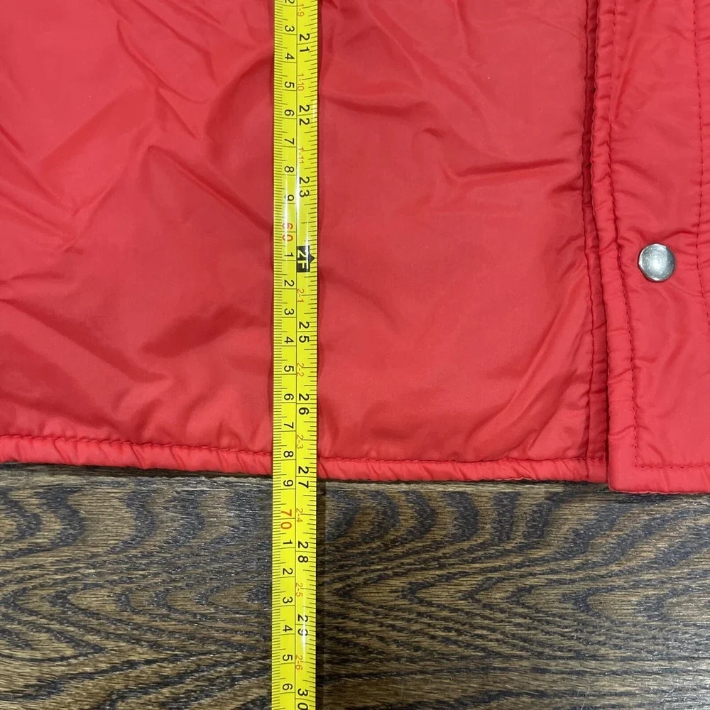 Vintage Red Nylon Ski Jacket Men's Size Large SKYR Made In‎ Hong Kong